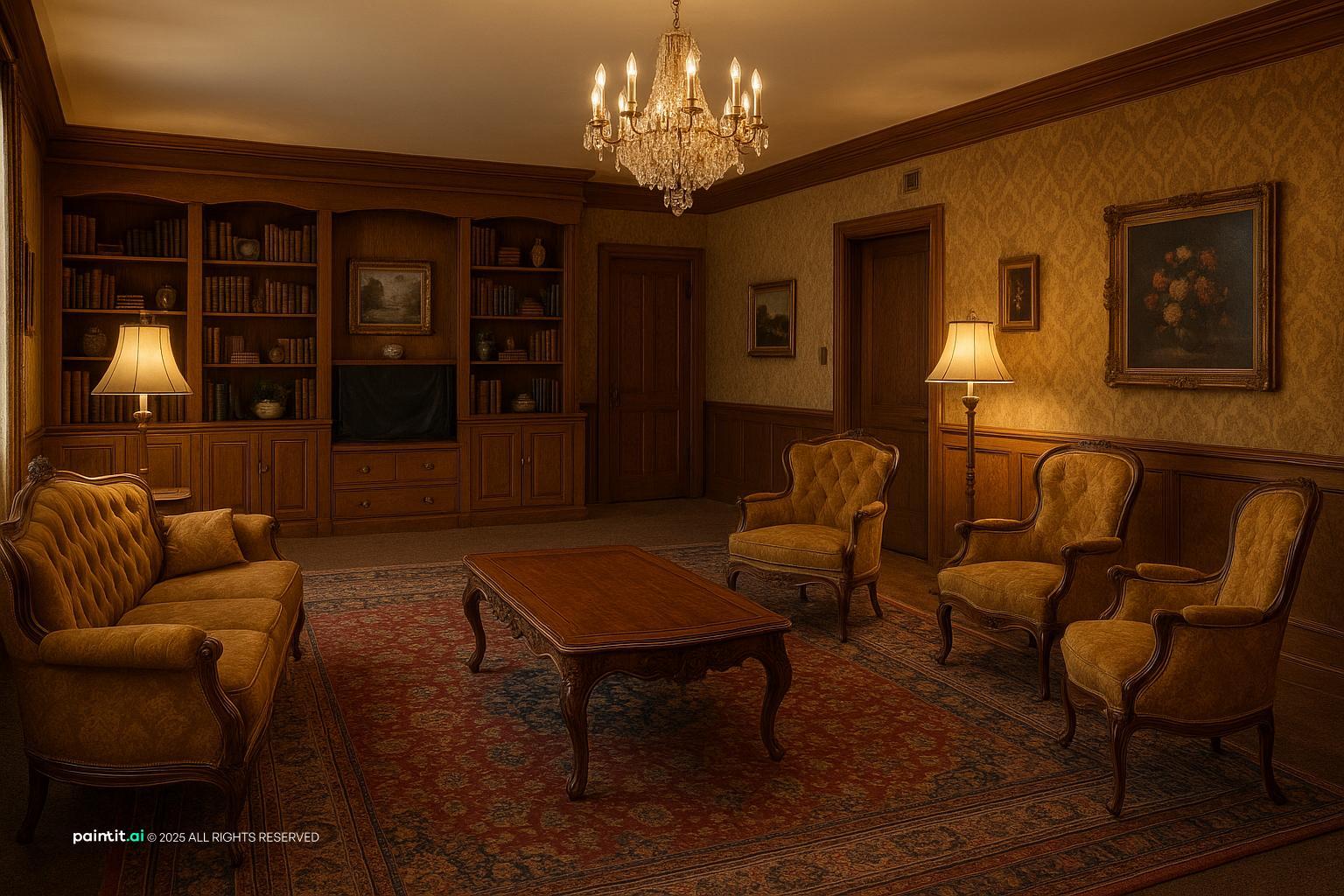 1930s Living Room - Vintage Interior Concepts | Paintit.ai - 34