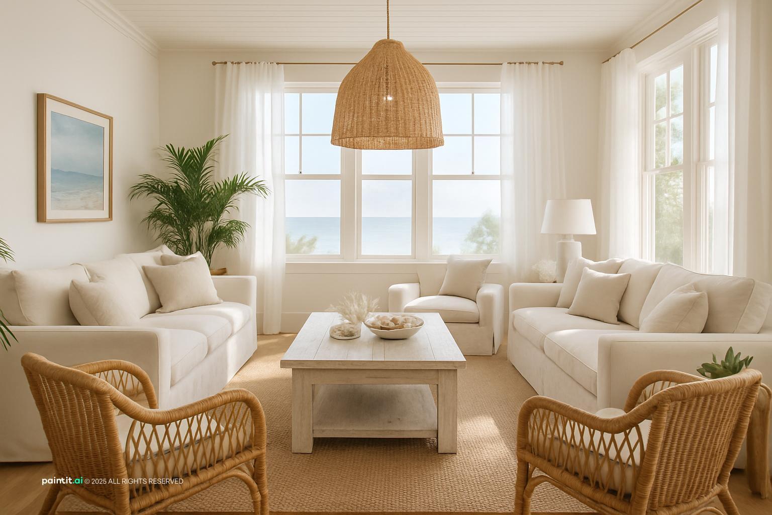 Cape Cod Living Room - Coastal Design | Paintit.ai - 15