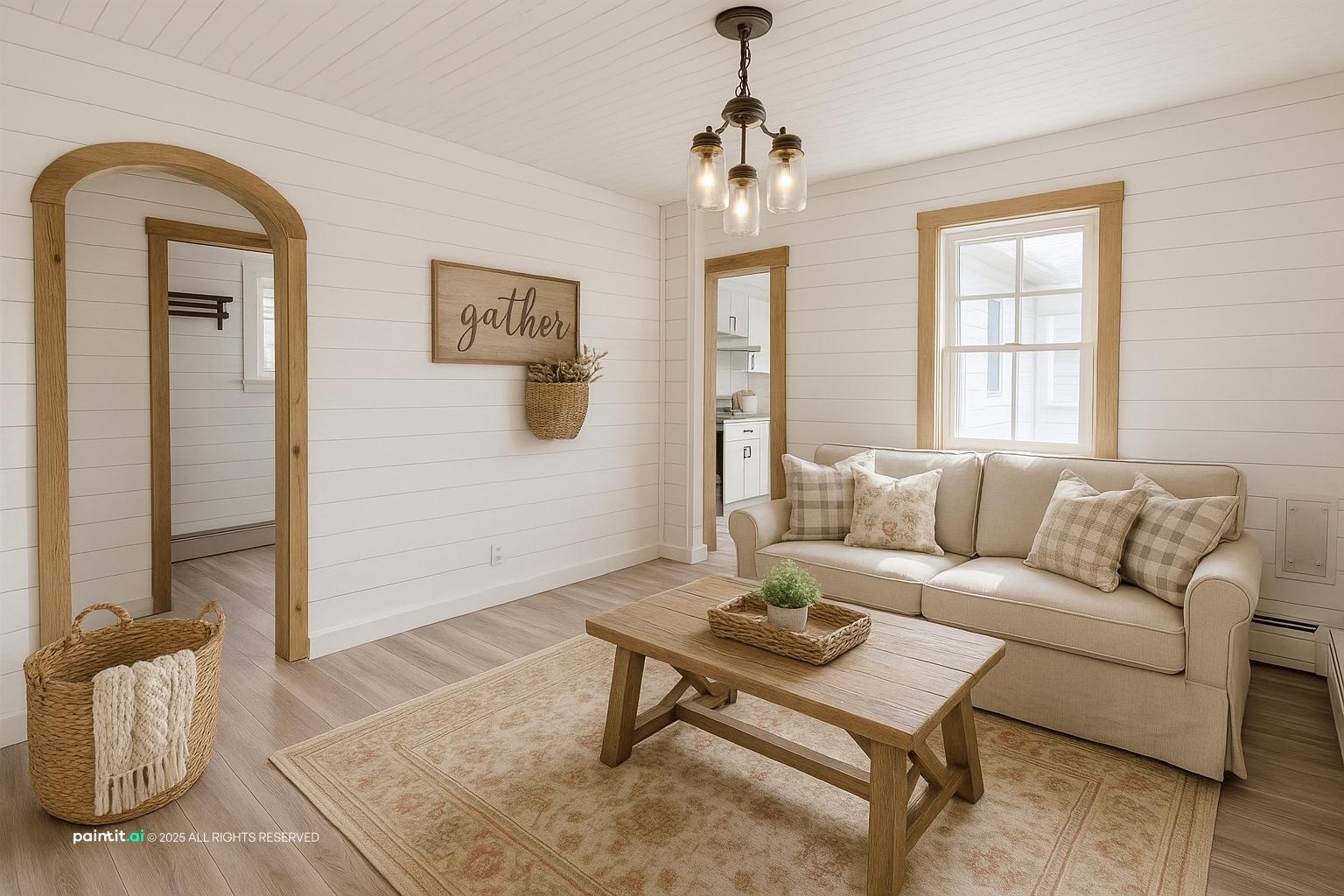 Rustic Farmhouse Farmhouse Living Room Ideas: Decor Concepts | Paintit.ai - 26