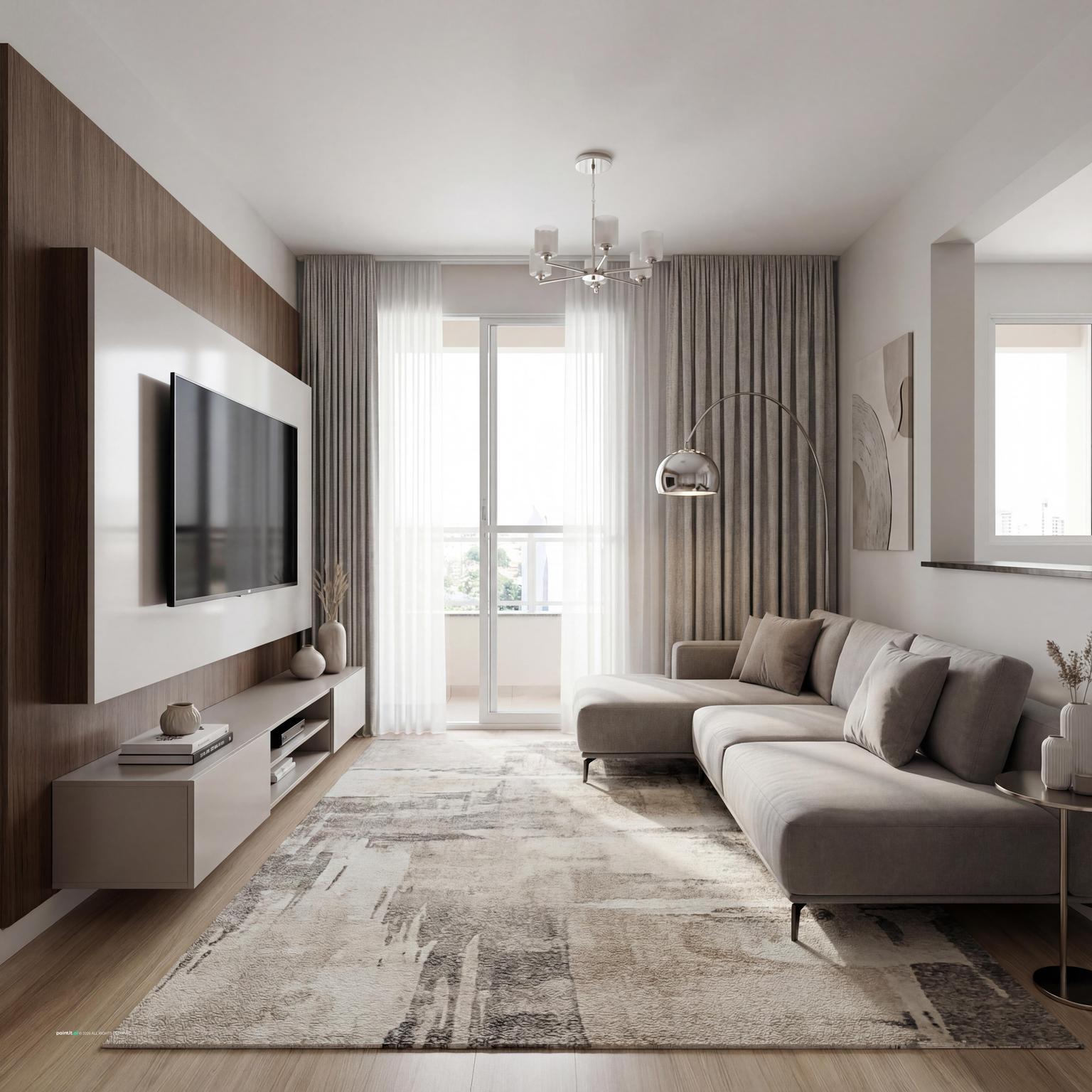 White Gold Living Room - Luxurious Decor Ideas | Paintit.ai - 25