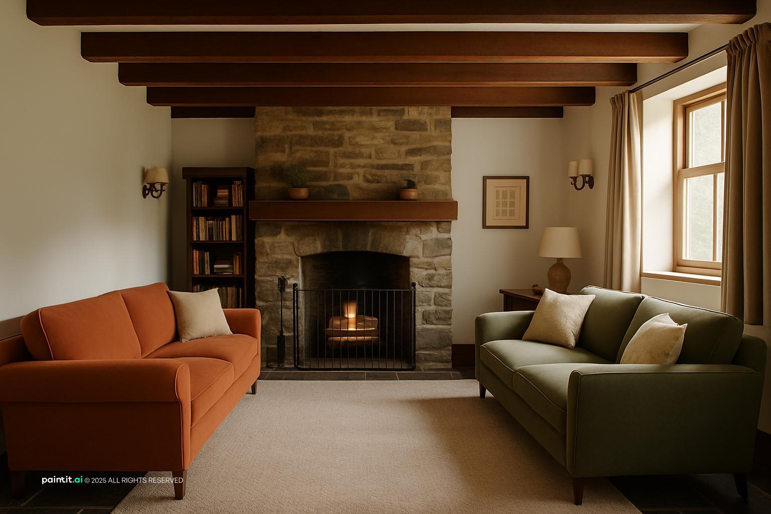 Victorian Dark Green Living Room: Elegant Decor Ideas | Paintit.ai - 25