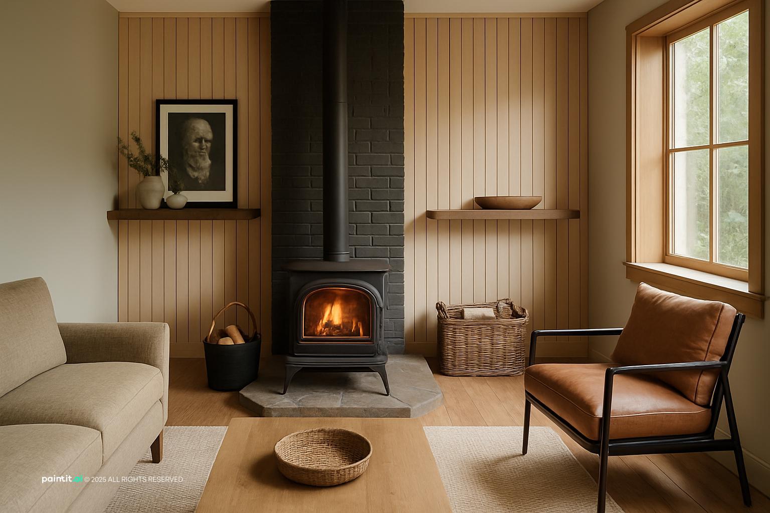 Log Cabin Living Room - Design Ideas | Paintit.ai - 7