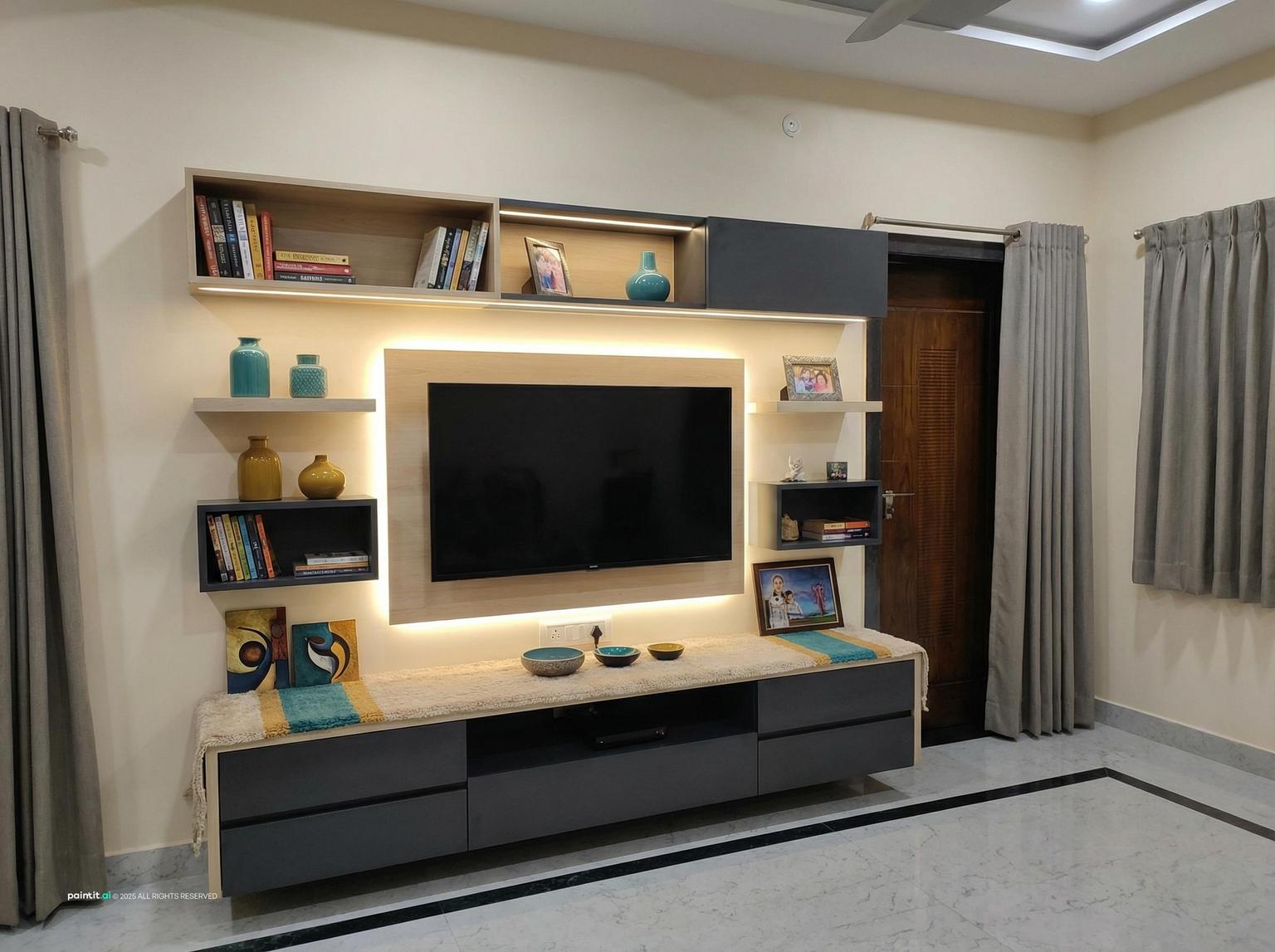 Teal and Mustard Living Room: Decor Inspiration | Paintit.ai - 28