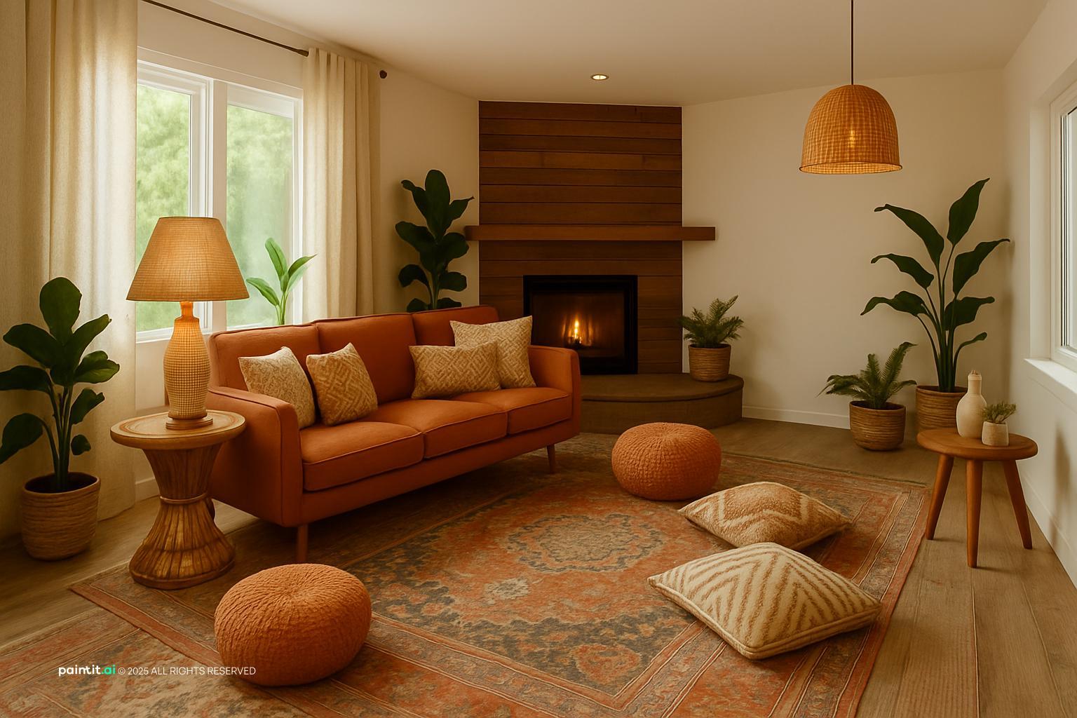 Cozy Mid Century Modern Living Room: Style & Comfort Guide | Paintit.ai - 30