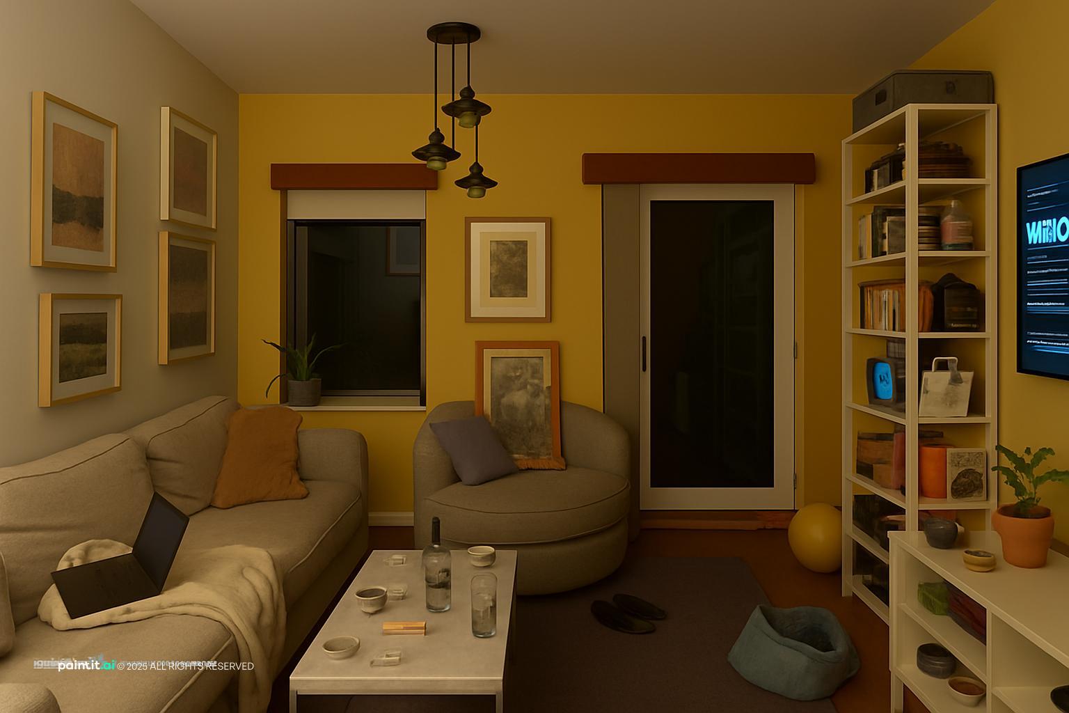 Yellow or White Light for Living Room - Lighting Choices | Paintit.ai - 10