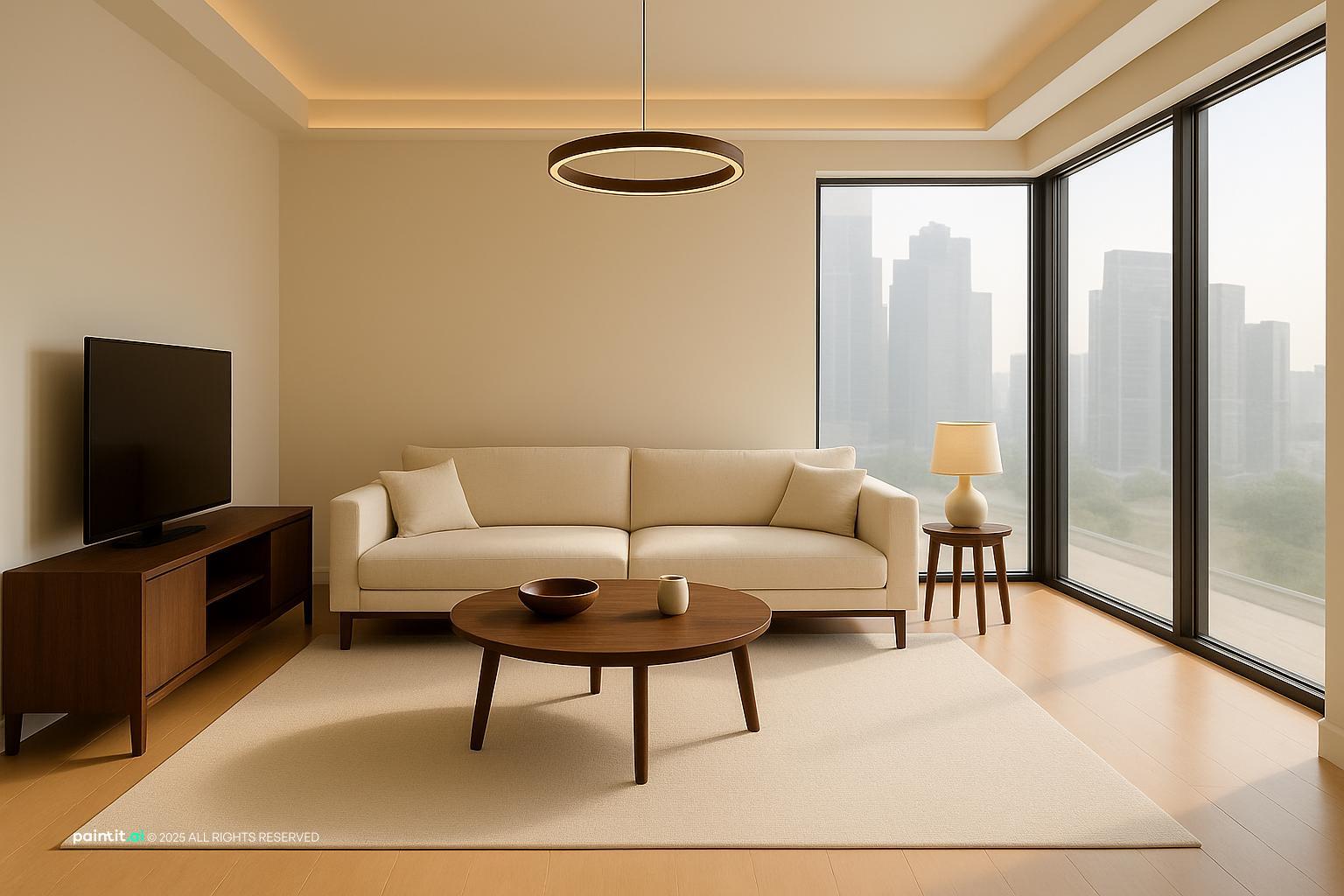 White Oak Living Room - Design Inspiration | Paintit.ai - 12