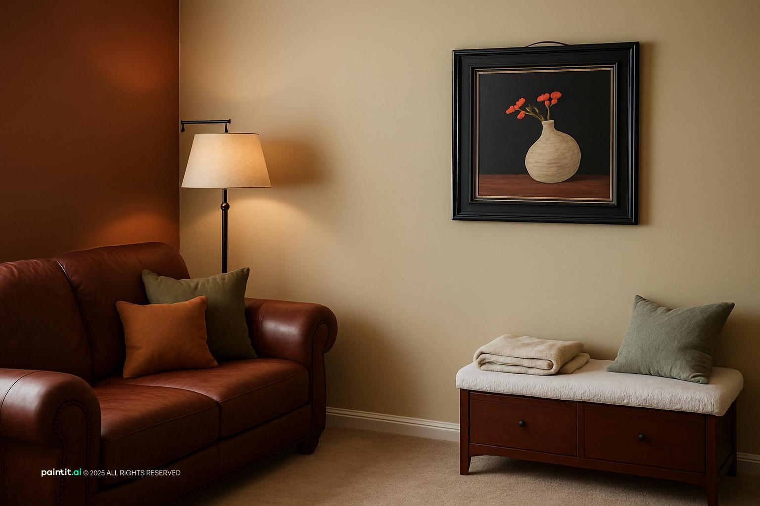 Terracotta Living Room - Warm Design Ideas | Paintit.ai - 8
