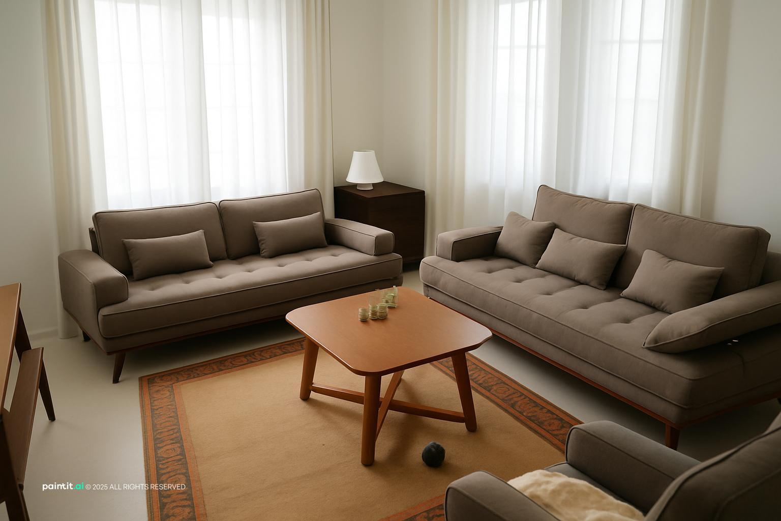 Rustic Burnt Orange Living Room: Design Inspiration | Paintit.ai - 10