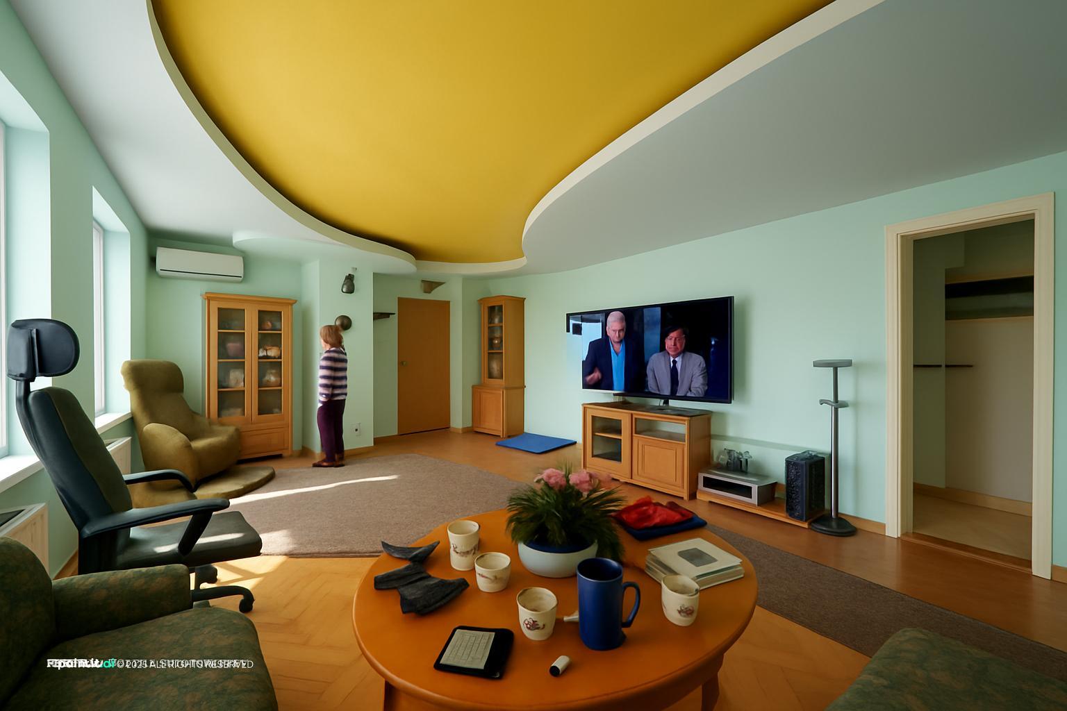 Blue and Green Living Room: Design Ideas | Paintit.ai - 21