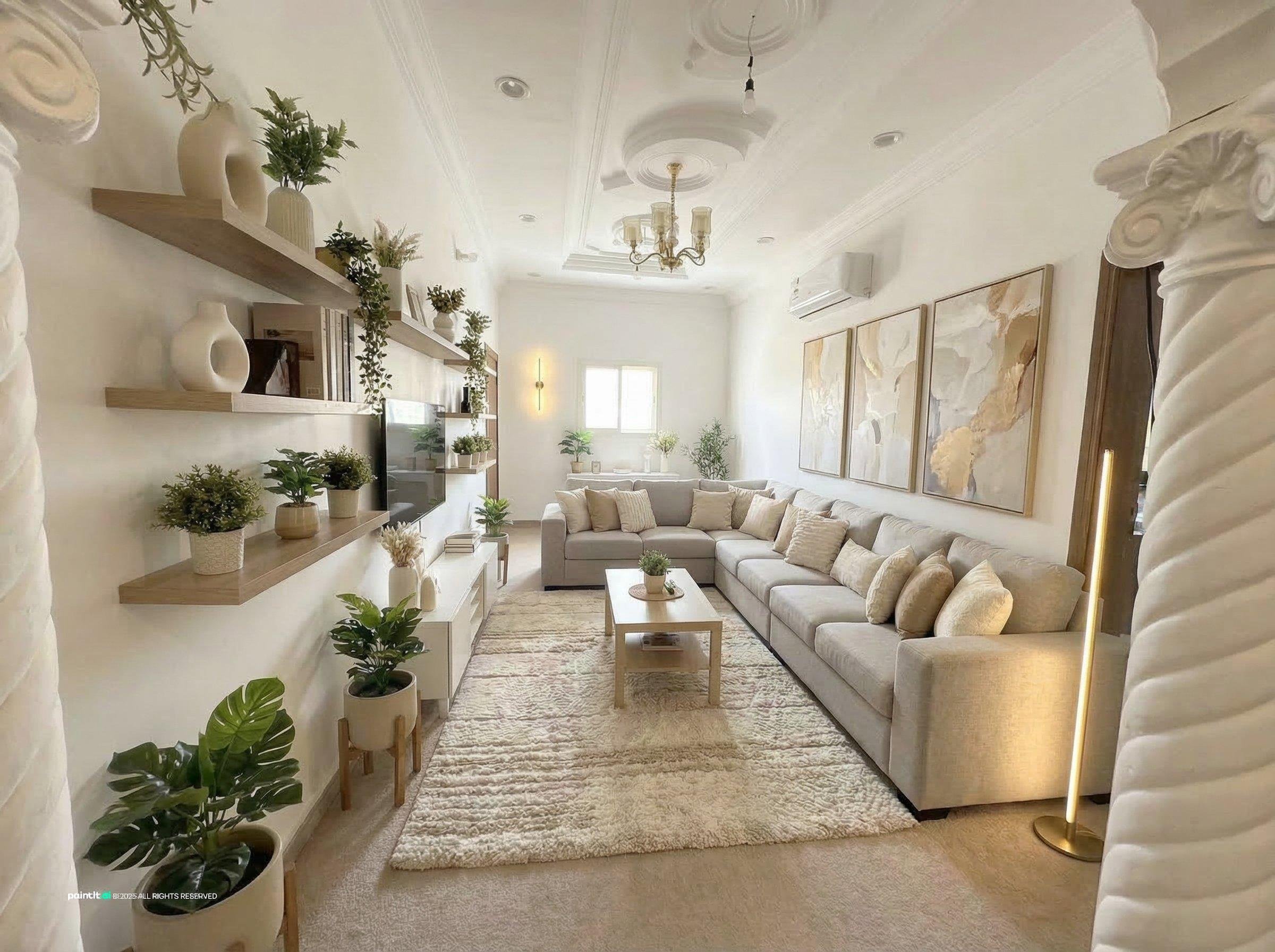 Classic Gray Living Room - Elegant Decor Inspiration | Paintit.ai - 23