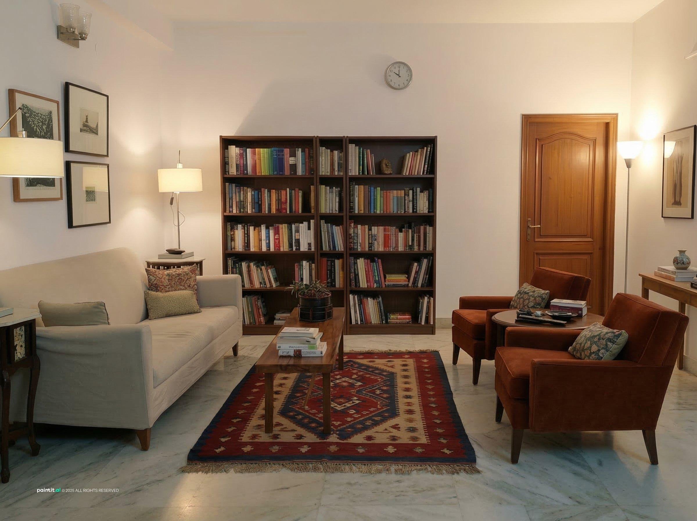 Rustic Burnt Orange Living Room: Design Inspiration | Paintit.ai - 34