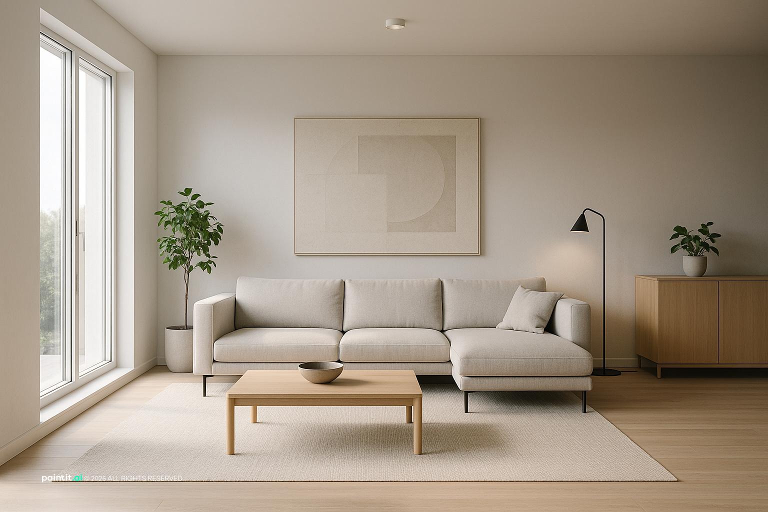 white grey living room ideas with natural textures and a calm living room atmosphere.