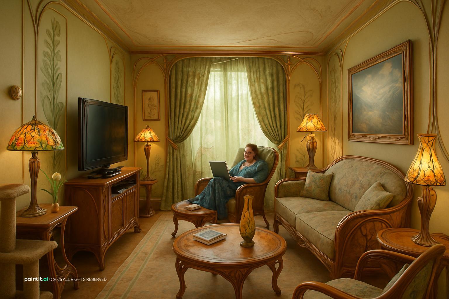 Earthy Living Room - Natural Design Inspiration | Paintit.ai - 15