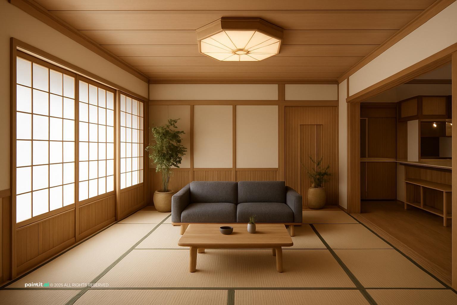 Japanese Living Room: Serene Interior Concepts | Paintit.ai - 22