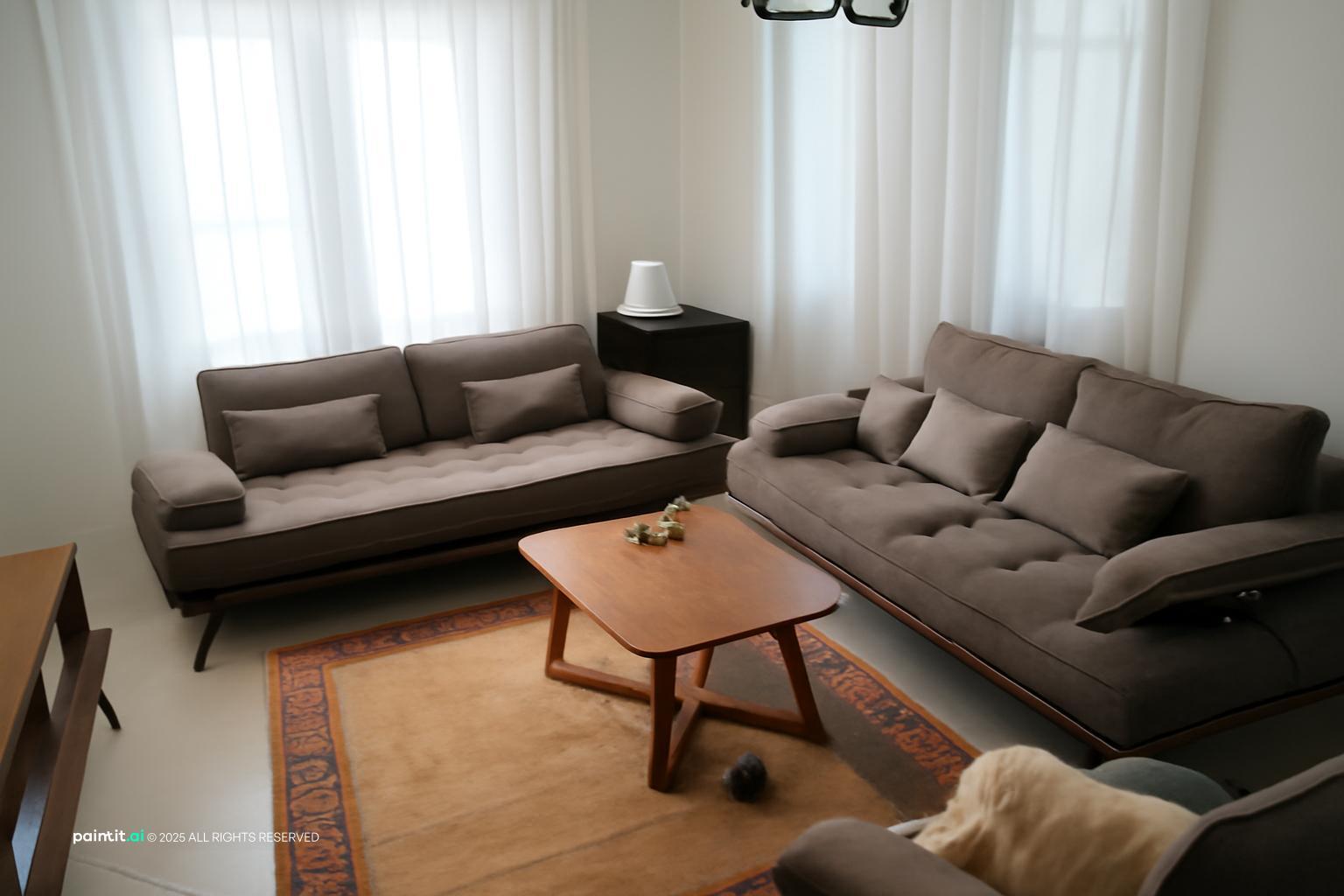 Rustic Burnt Orange Living Room: Design Inspiration | Paintit.ai - 11