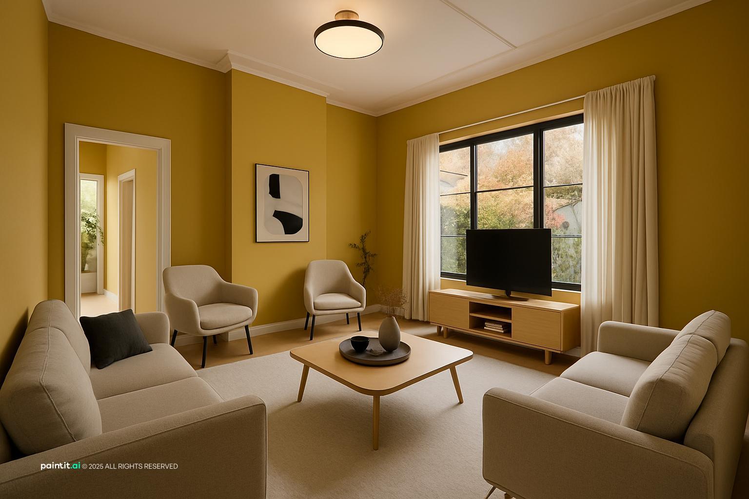 Yellow or White Light for Living Room - Lighting Choices | Paintit.ai - 20