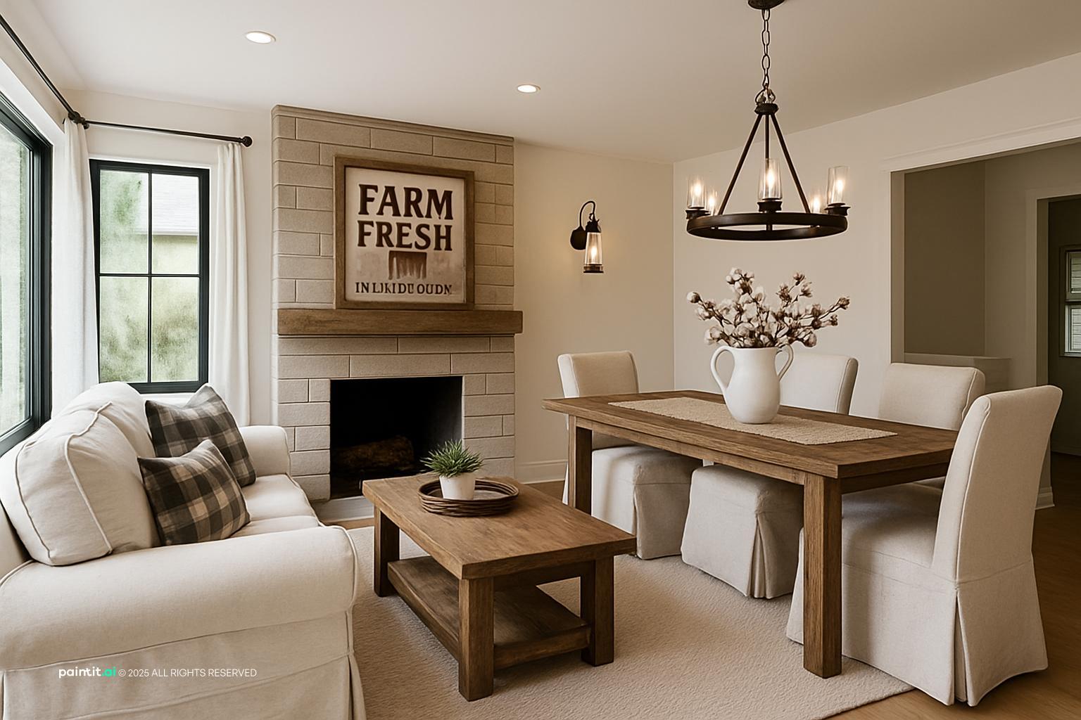 Log Cabin Living Room - Design Ideas | Paintit.ai - 27