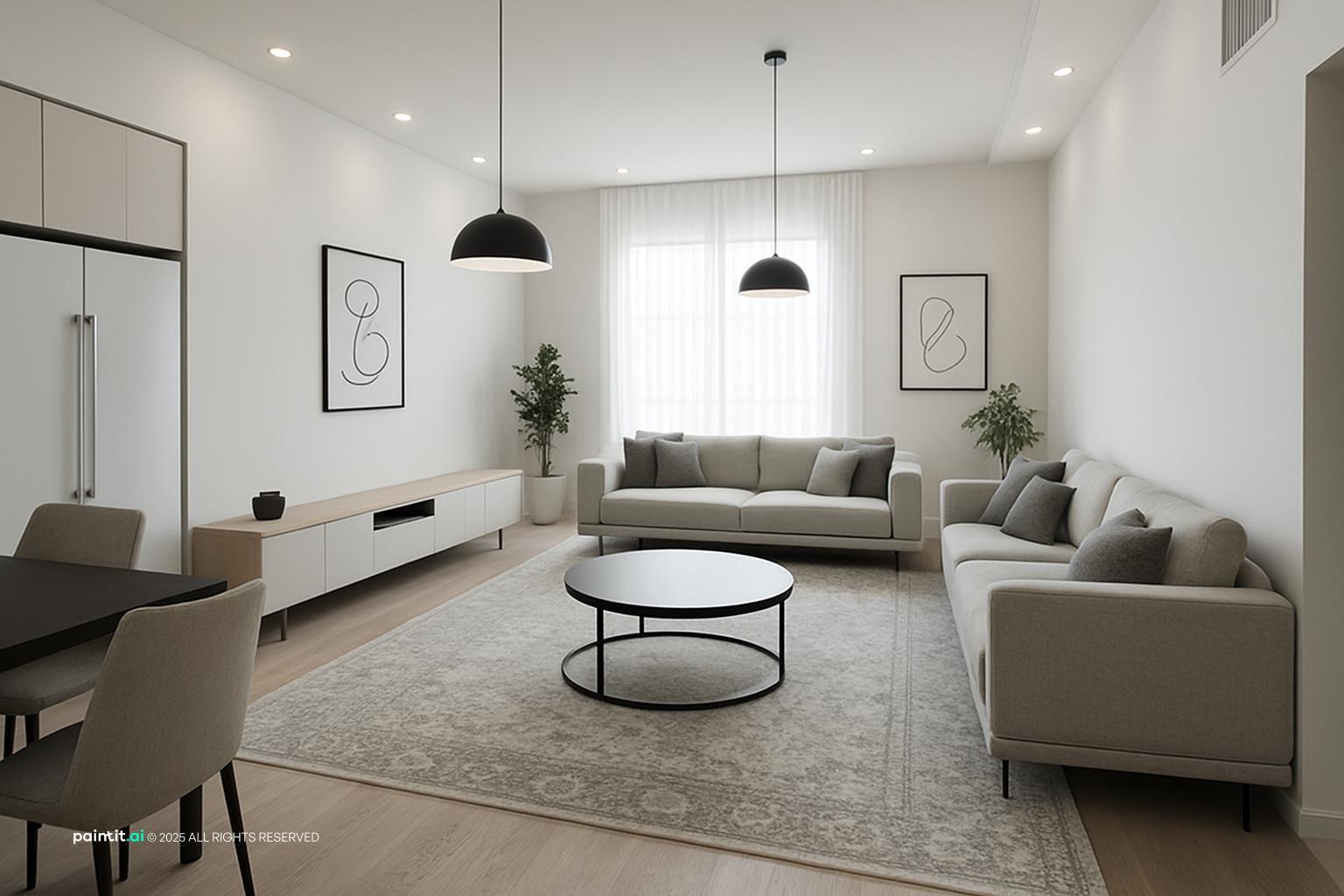 Dark Moody Living Room - Design Ideas | Paintit.ai - 26