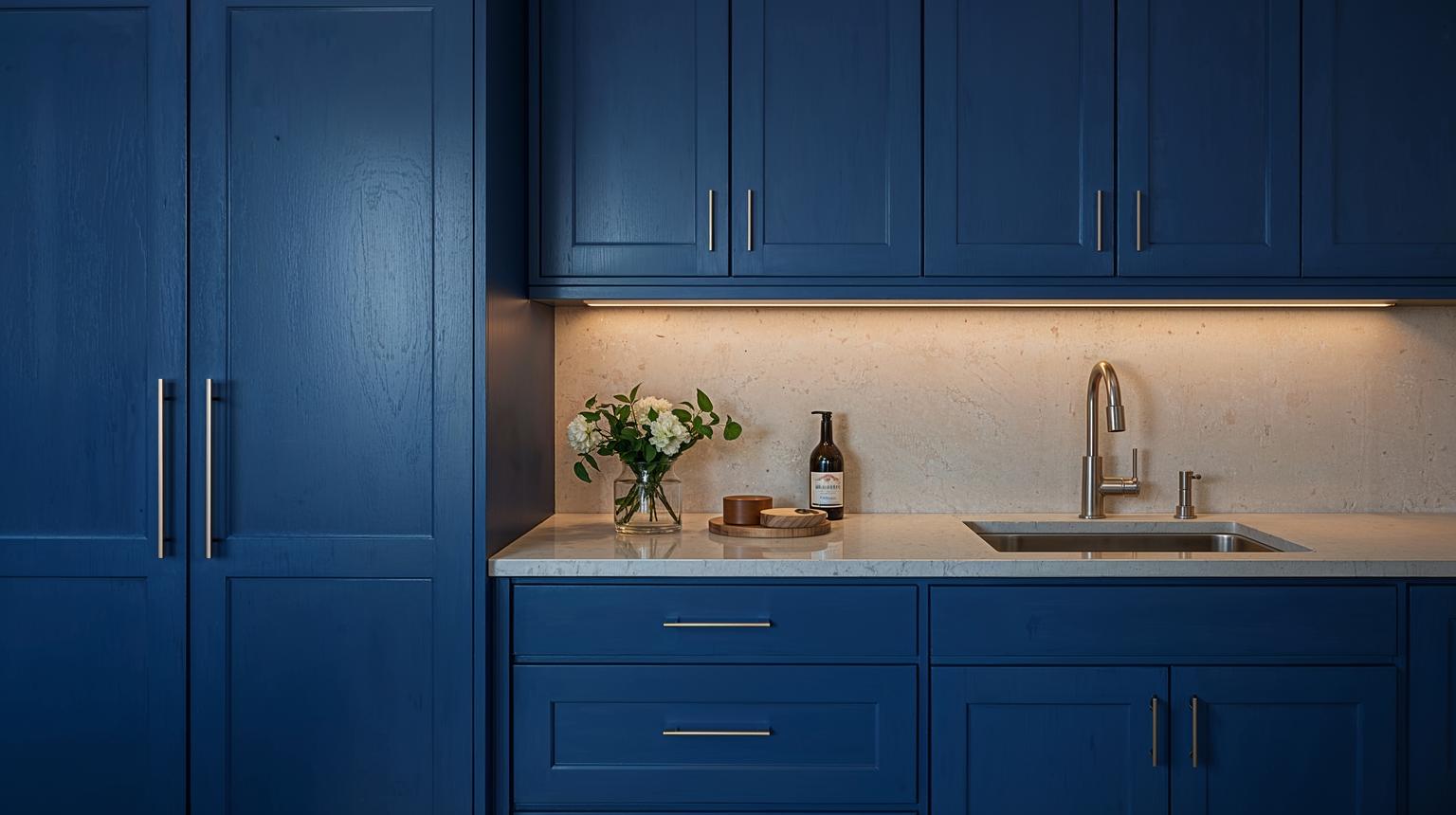 Blue and Gray Kitchen for a Sophisticated Palette