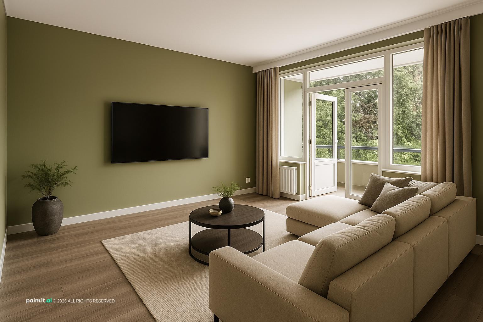 Modern Grey and Beige Living Room - Design & Inspiration | Paintit.ai - 23