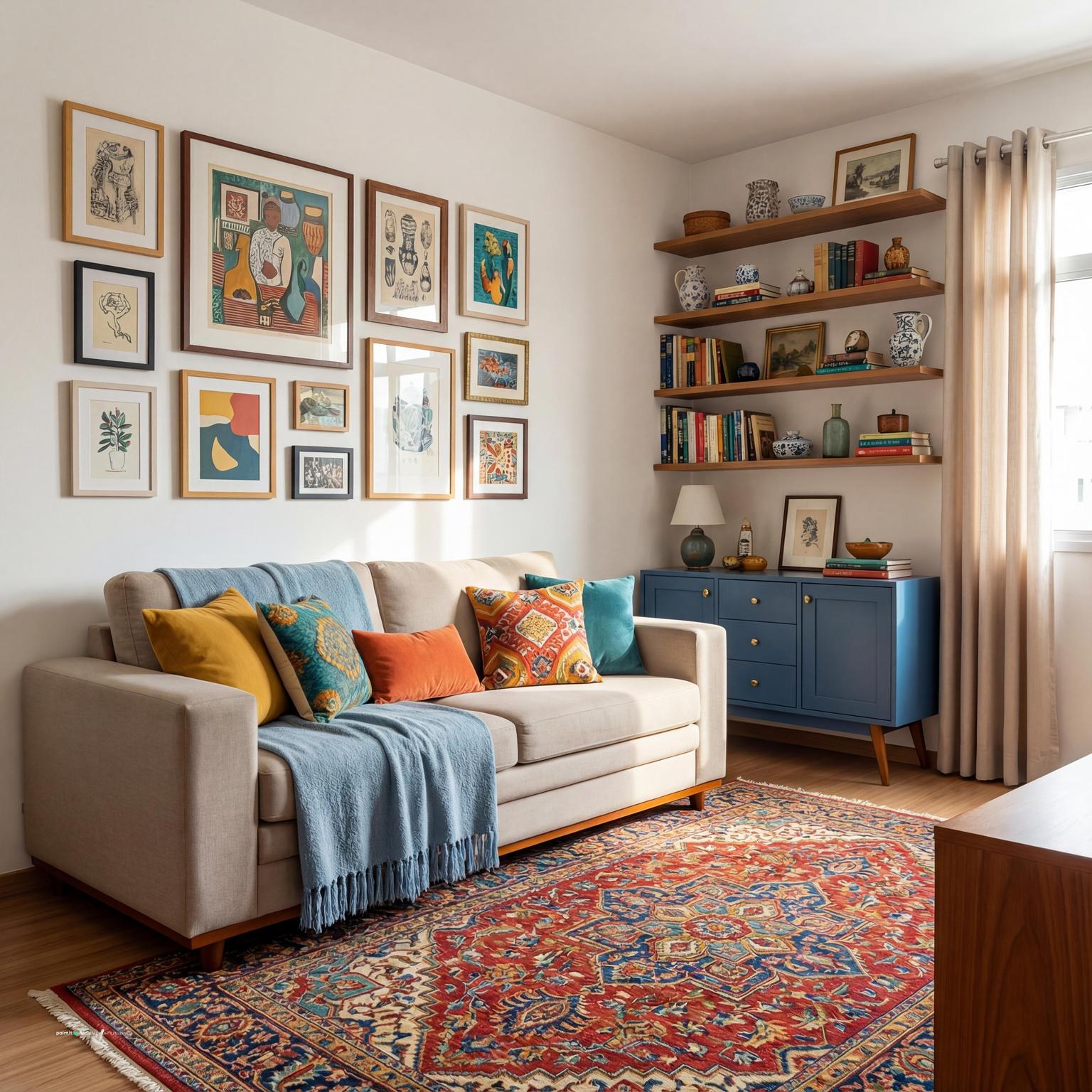 1960s Living Room: Mid-Century Modern Decor | Paintit.ai - 16