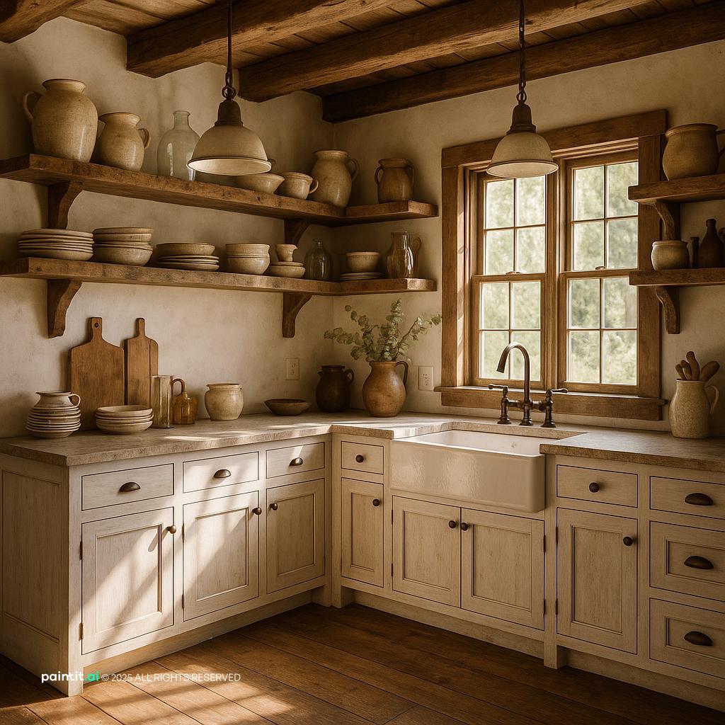 Rustic Farmhouse Kitchen 5 for Country Style Interior Design Characteristics