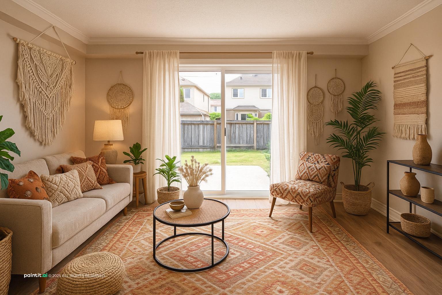 Boho Coastal Living Room: Design Inspiration | Paintit.ai - 22