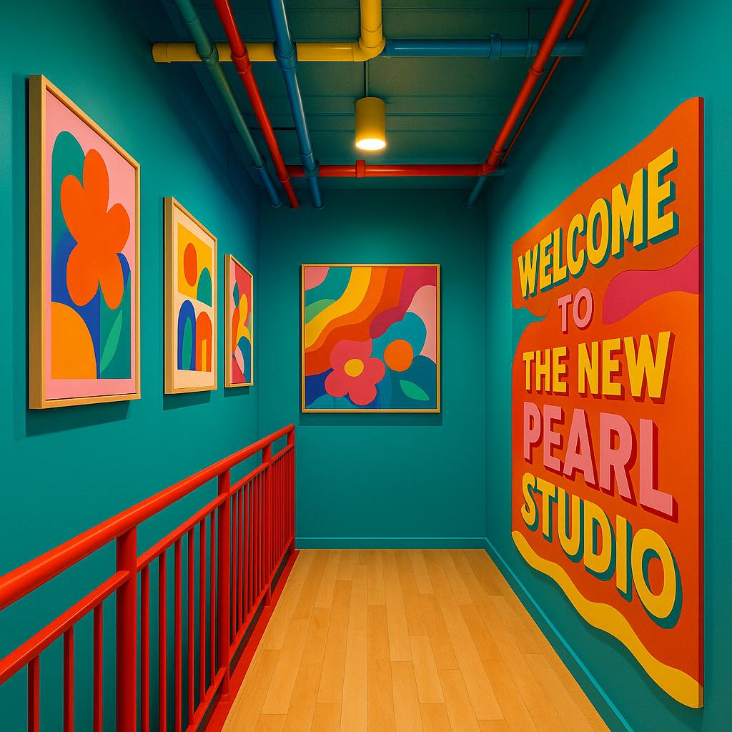 Colorful Modern Entryway for Funky Style Interior Design