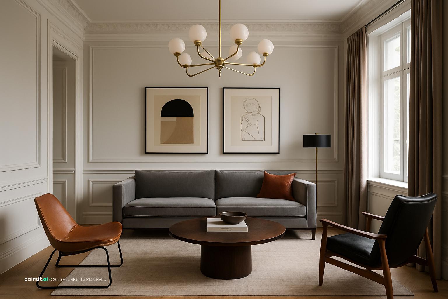 Cozy Mid Century Modern Living Room: Style & Comfort Guide | Paintit.ai - 22