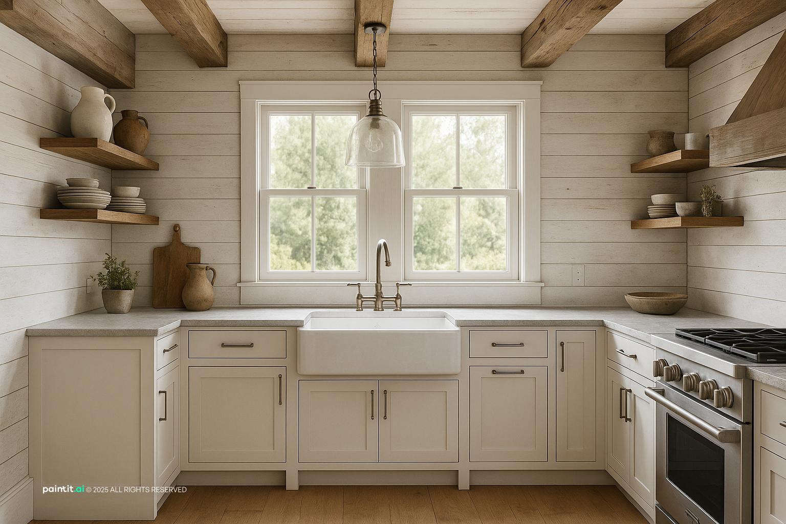 Stunning Modern Farmhouse Kitchen for Country Style Interior Design Characteristics