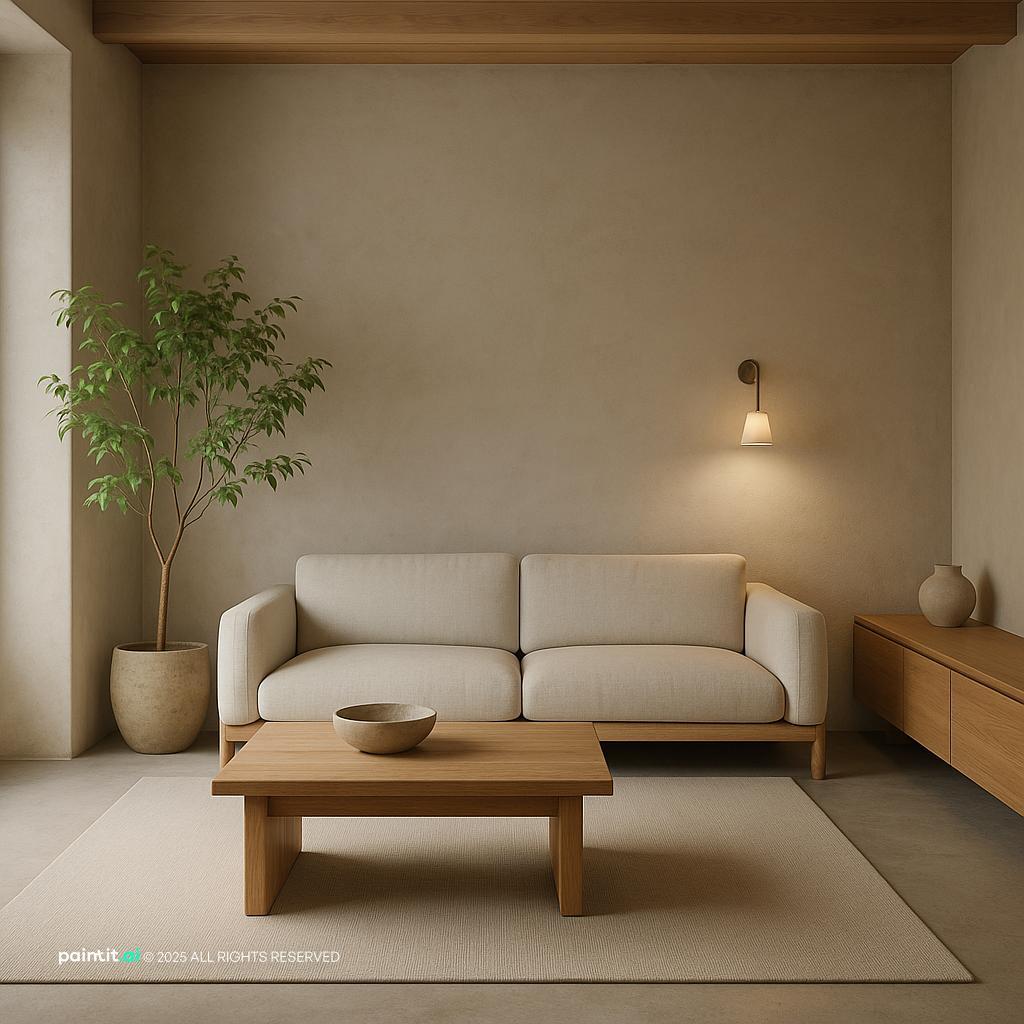 Serene Japandi Minimalist Room Design for Muji Style Interior Design
