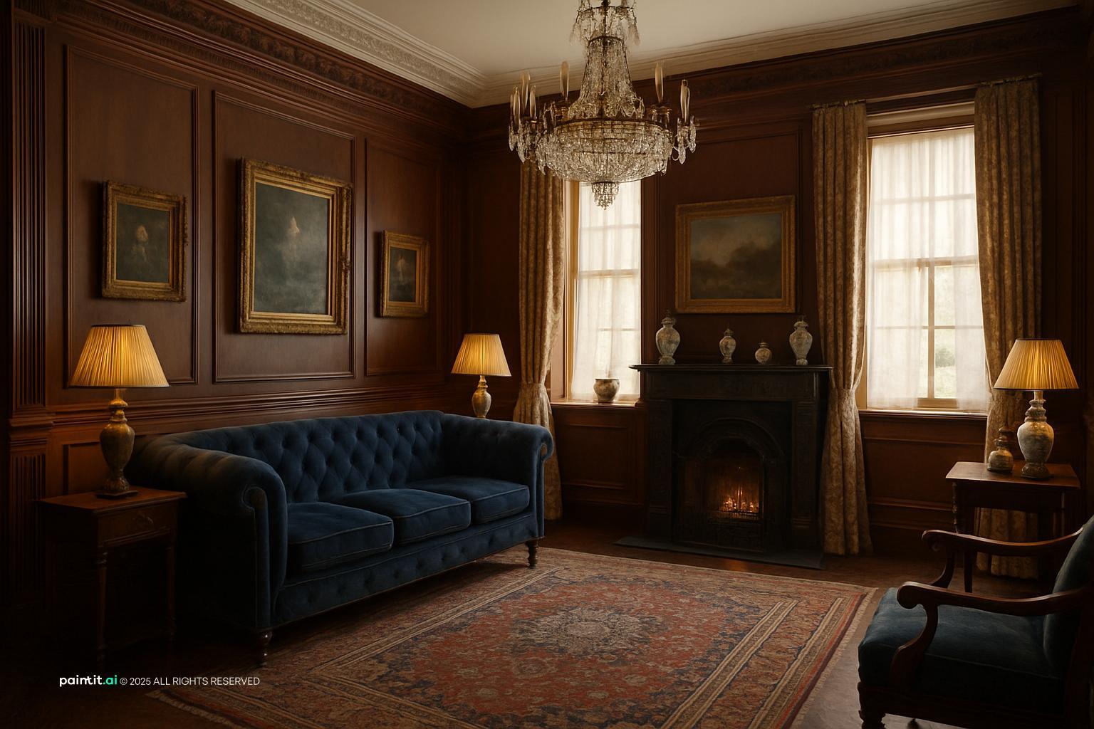 New Orleans French Quarter interior with antiques wrought iron wood and rich historic character 7