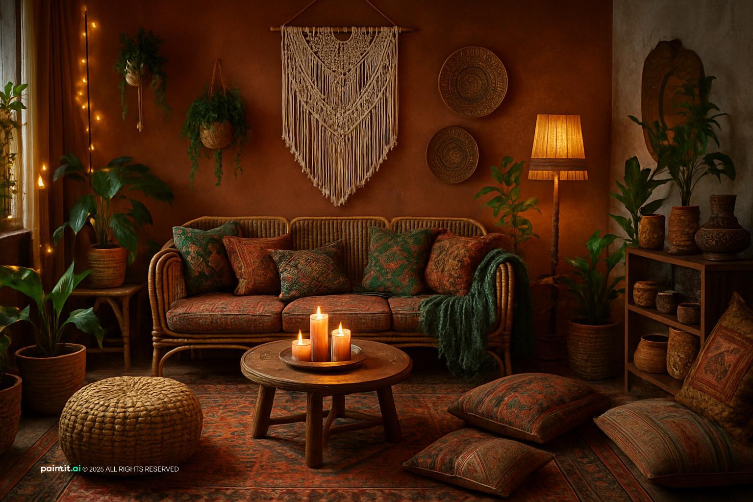 Earthy Living Room - Natural Design Inspiration | Paintit.ai - 32