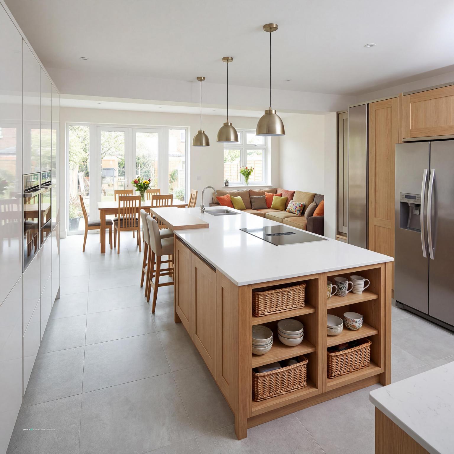 Maximize Your Open Plan Kitchen Space cabin living room
