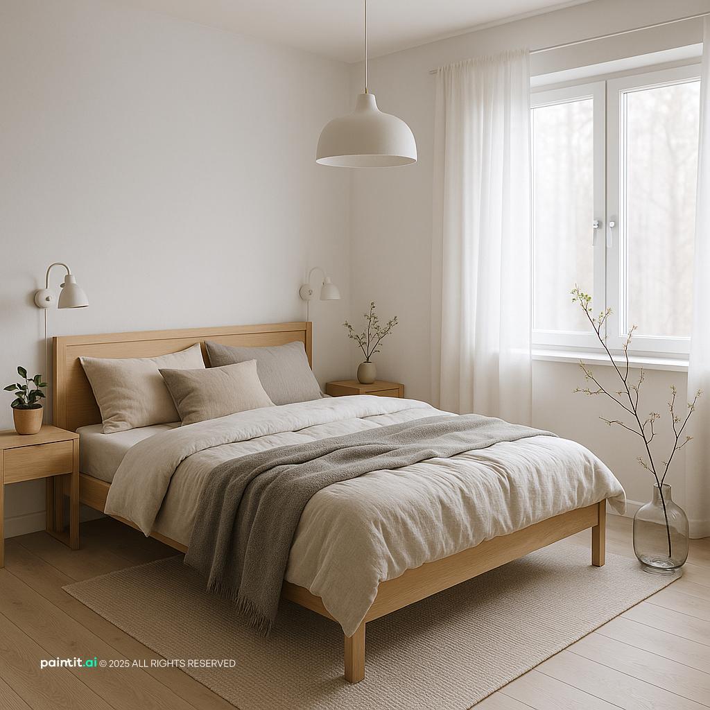 Danish Serene Scandinavian Bedroom for Danish Interior Design Style