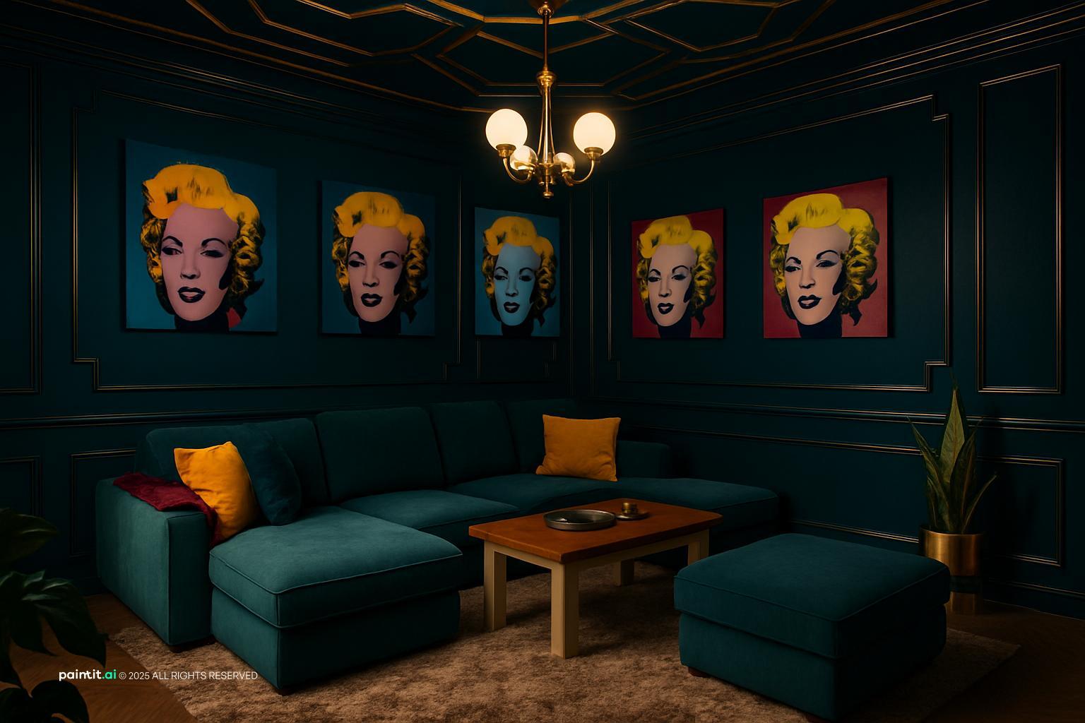 Wine Red Living Room: Elegant Decor Ideas | Paintit.ai - 22