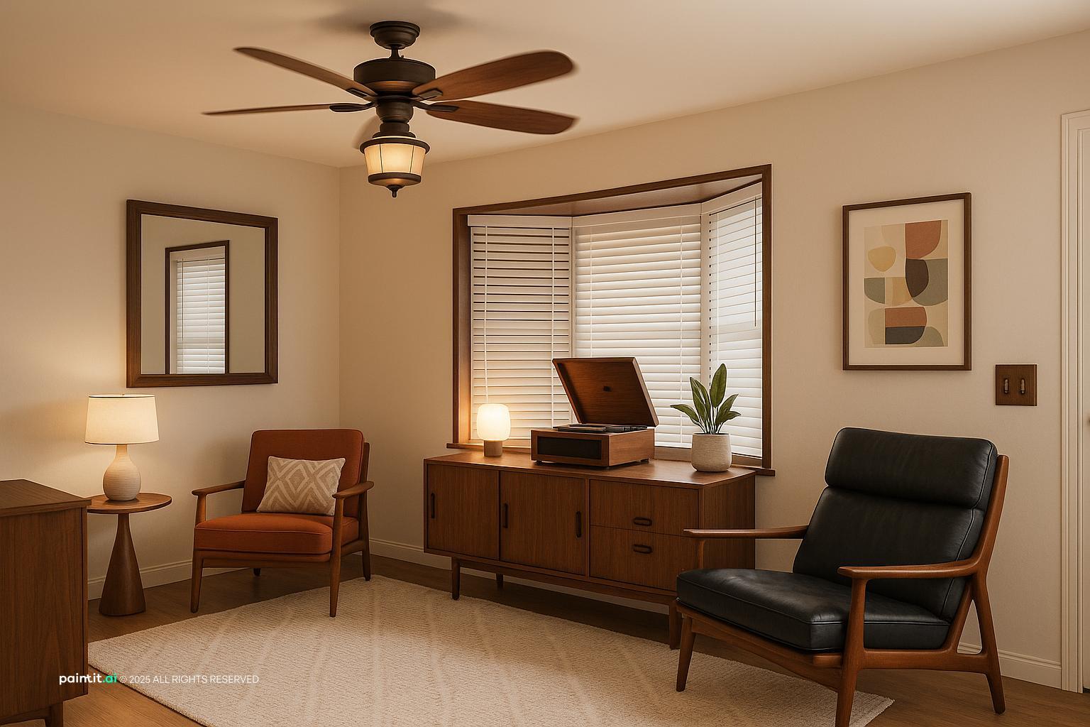 1960s Living Room: Mid-Century Modern Decor | Paintit.ai - 9