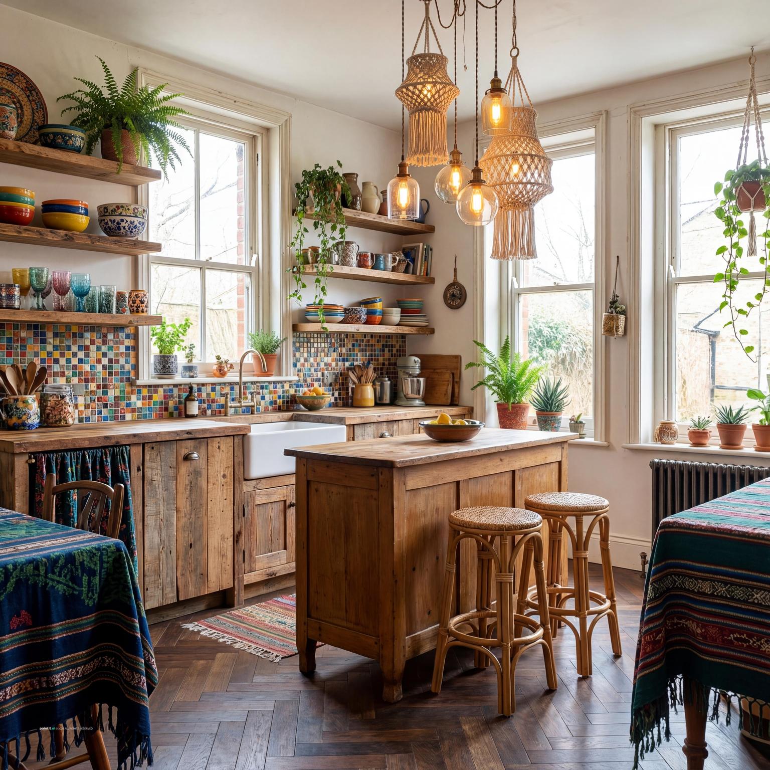 Award-Winning Bohemian Kitchen for Bohemian Style Interior Design Characteristics