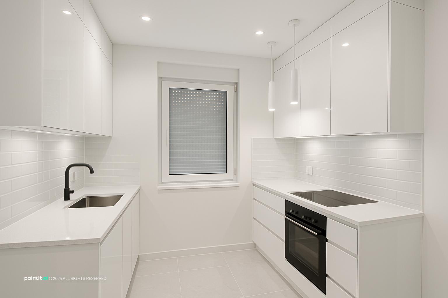 White Kitchen and Living Room: Elegant Interiors | Paintit.ai - 27