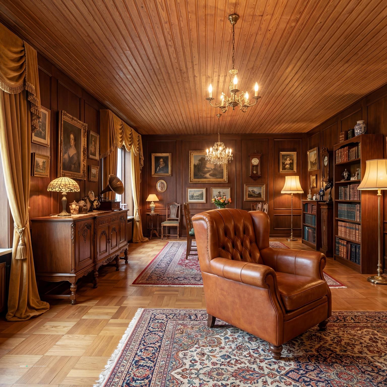 White Wood Paneling Living Room - Design Ideas & Style Guide | Paintit.ai - 23