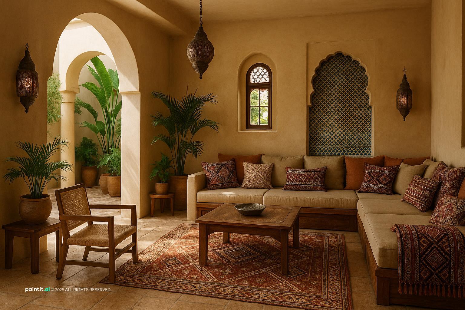 Moroccan Riad-Inspired Interior for Moroccan Style Interior Design
