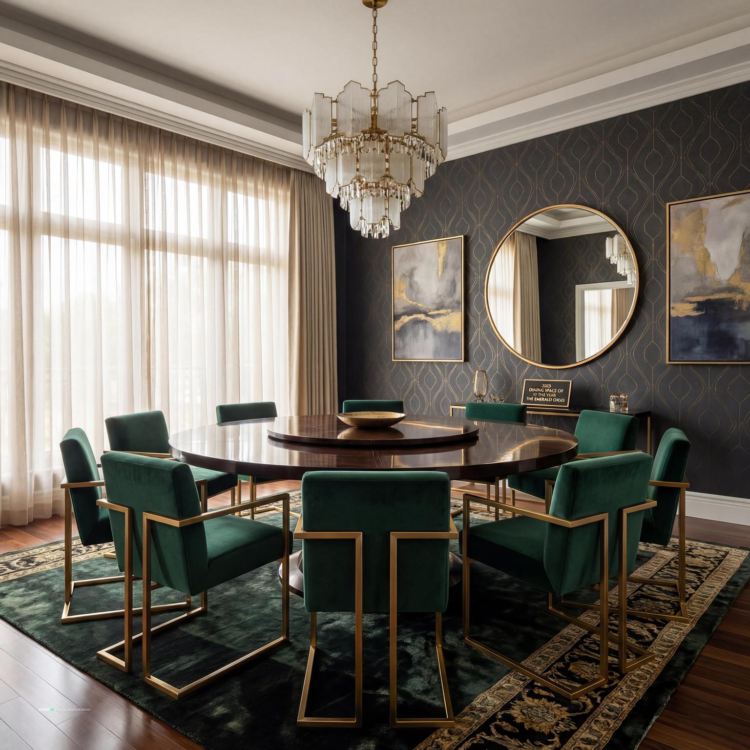 Stunning Art Deco Dining Room for 1930s Interior Design Style