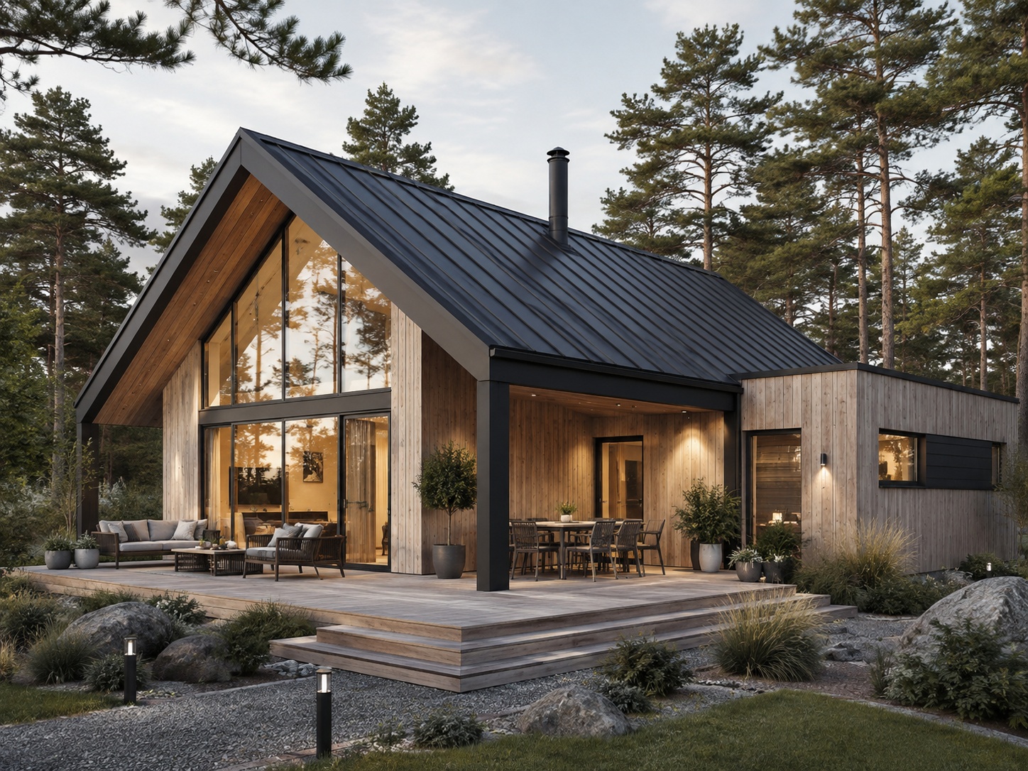 Advanced exterior design techniques shown in a clean tutorial visual