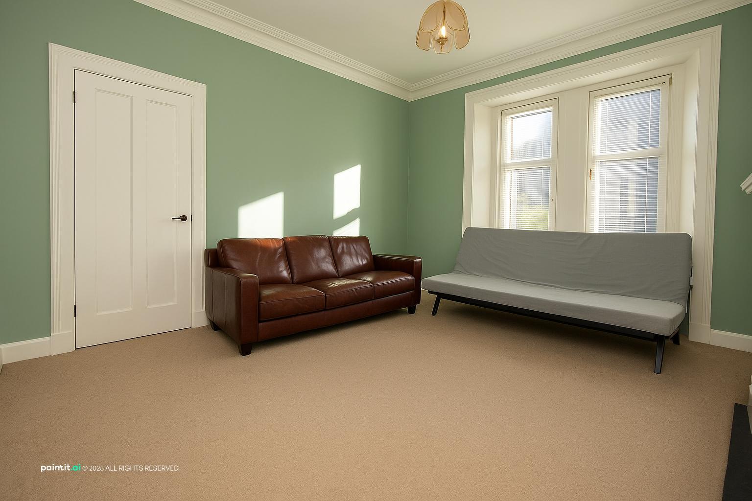 Sage Green and Cream Living Room - Sophisticated Design Ideas | Paintit.ai - 18