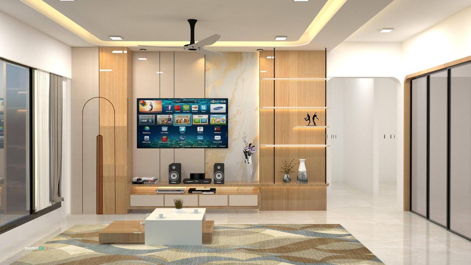 Log Cabin Living Room - Design Ideas | Paintit.ai - 9