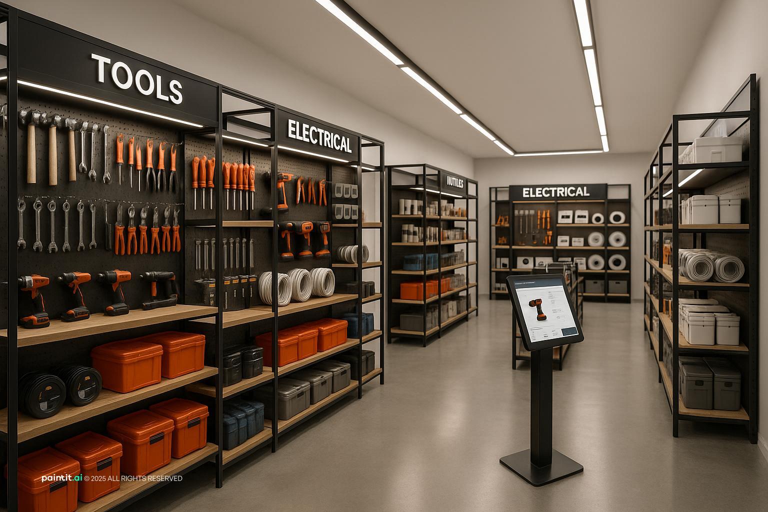 Small hardware shop interior design 5