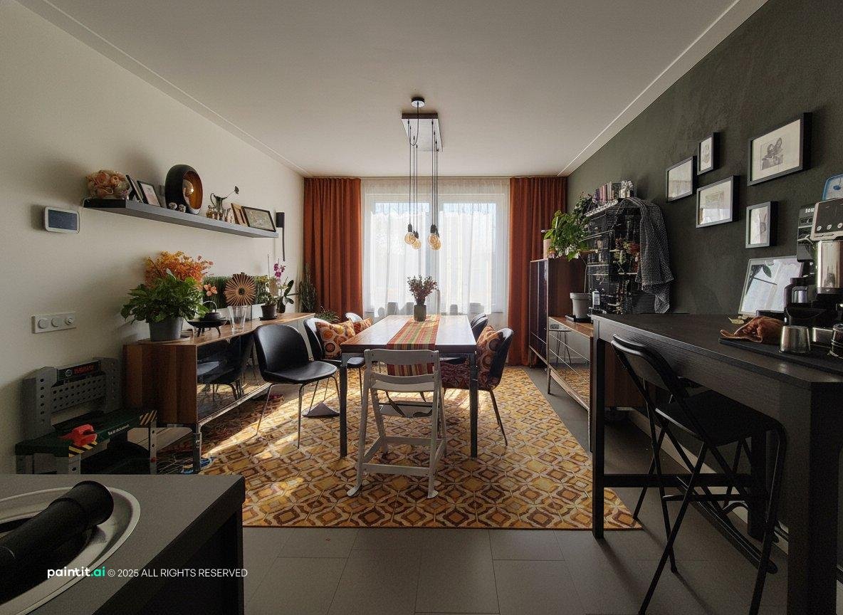 70s Orange Living Room - Design Inspiration | Paintit.ai - 22