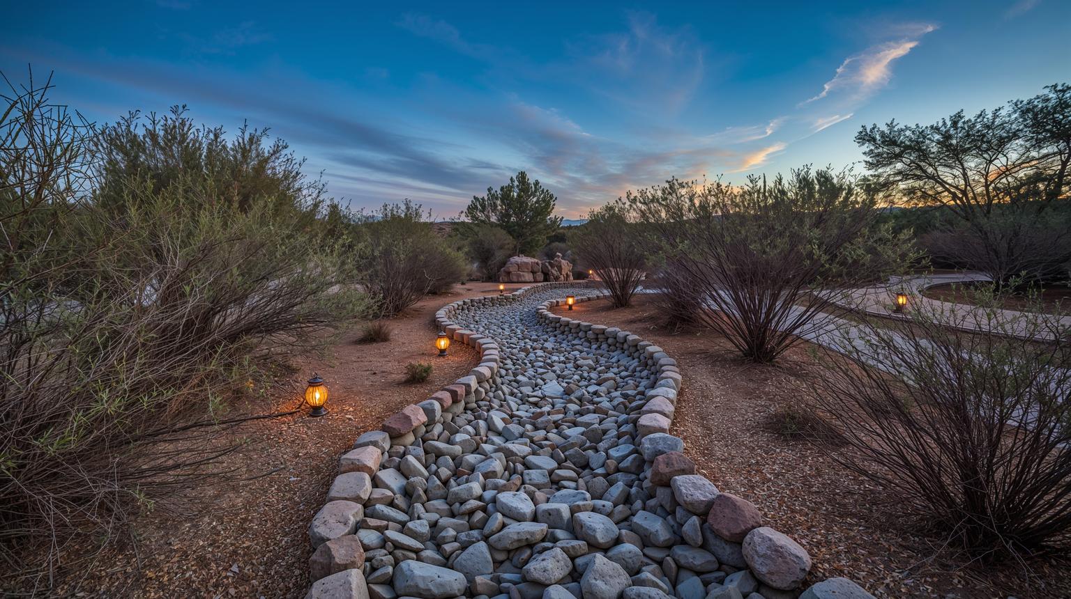 Dry Creek Bed for Natural Aesthetics
