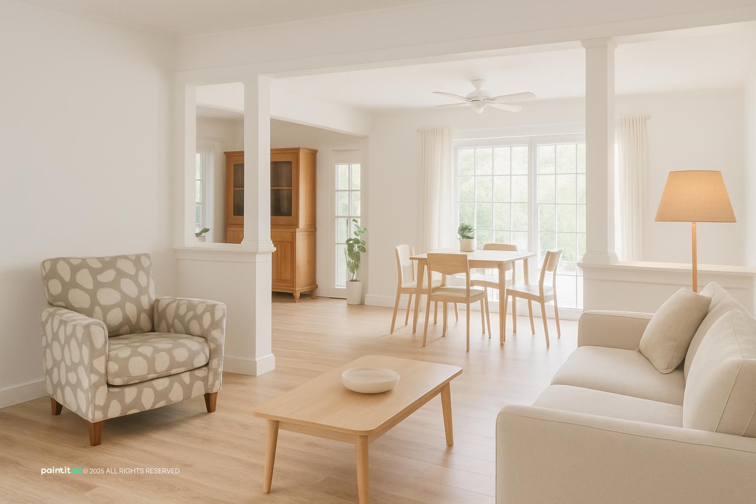 Living Room Library: Elegant Storage Solutions | Paintit.ai - 6