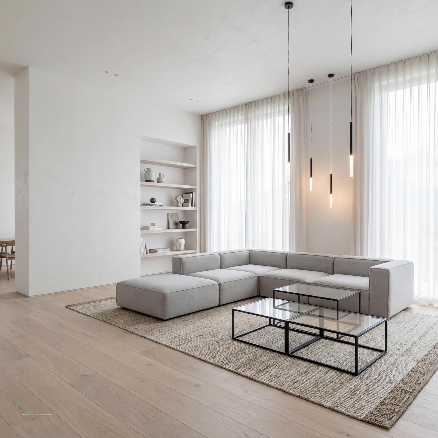 Stunning Minimalist Living Room Design yoga living room